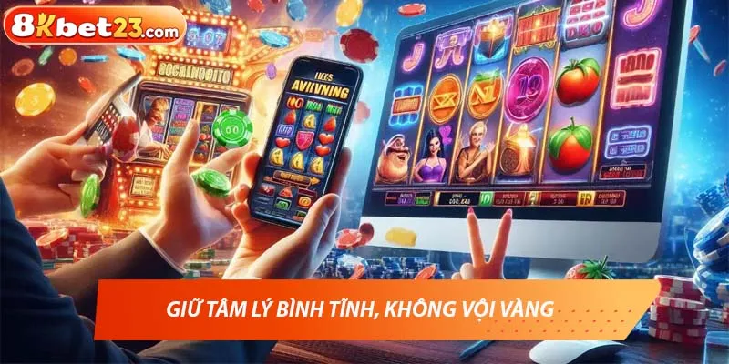 Tham gia game nổ hũ hãy luôn giữ tâm lý bình tĩnh, không vội vàng